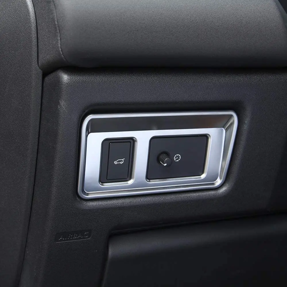 ABS Chrome Tail кнопки дверного переключателя Cover Trim 1pc для Land Rover Discovery Sport|Наклейки