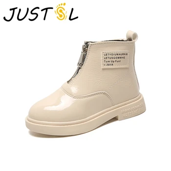 

JUSTSL Children's Fashion Boots Autumn New Kids Wild Knight Boots Girls Martin Short Boots Size 27-37