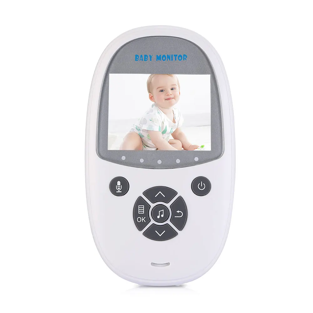 Video Baby Sleeping Monitor Camera 2.4-Inch Two-Way Talk Night Vision Lullaby Play Lullabies Baby Monitor Measure Temperature