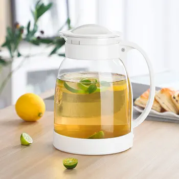 

Glass Water Jug With Handle Glass Picther Water Pot For Hot Cold Water Tea Fruit Juice Glass Jug 2000ml