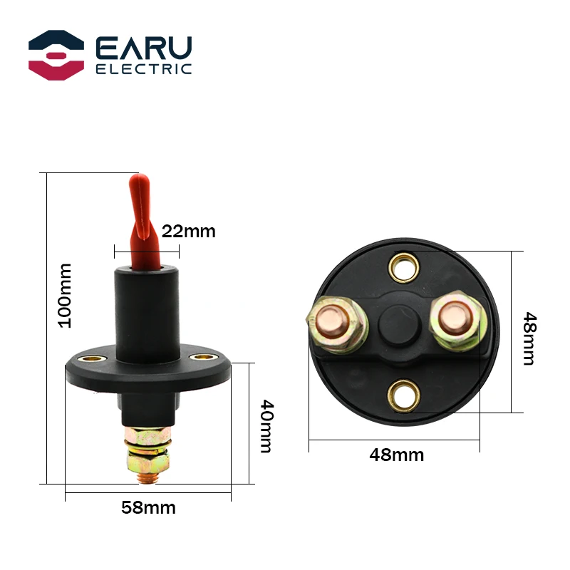 Universal Auto Car Battery Isolator Switch 12V 36V 24V Main Power Isolation  Disconnector Cut Off Kill Switch For RV Boat 300A - AliExpress