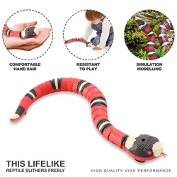 Jouet serpent à Induction électrique, jouet pour chat, tour d'animal effrayant, jouets pour enfants, drôle, nouveauté, cadeau 