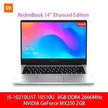 Ноутбук Xiaomi RedmiBook Pro 14,0 дюймов i7-10510U NVIDIA GeForce MX250 8 Гб DDR4 ram 512 ГБ SSD ультратонкий ноутбук