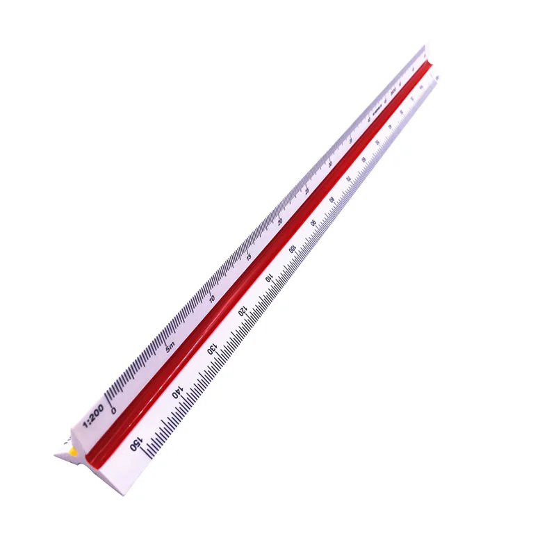 1 Pcs 트라이 스케일 정밀 눈금자 8930 다기능 발 디자인 도면 도면 측정 도구 30cm