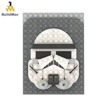 

Star General Wars Soldier Brick Sketch Mosaic With Lightsaber Battle Building Blocks Enligthen Toys For Children Buildmoc