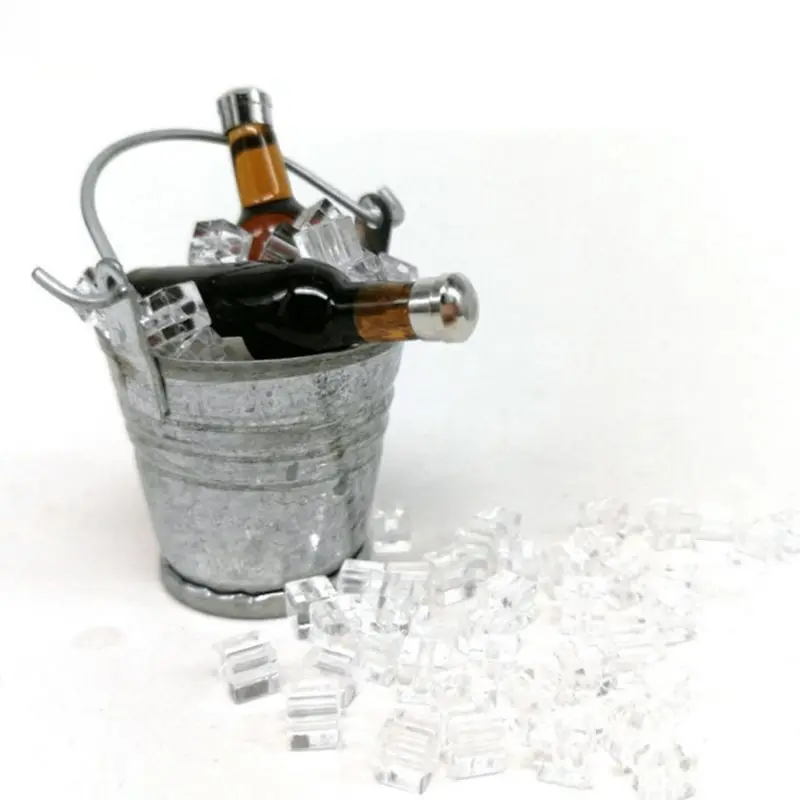 Симпатичные DIY Миниатюрные 1:6 кукольный домик аксессуары мини моделирование ледяная бочка вина Бутылка игрушечный миксер игрушка Y4QA
