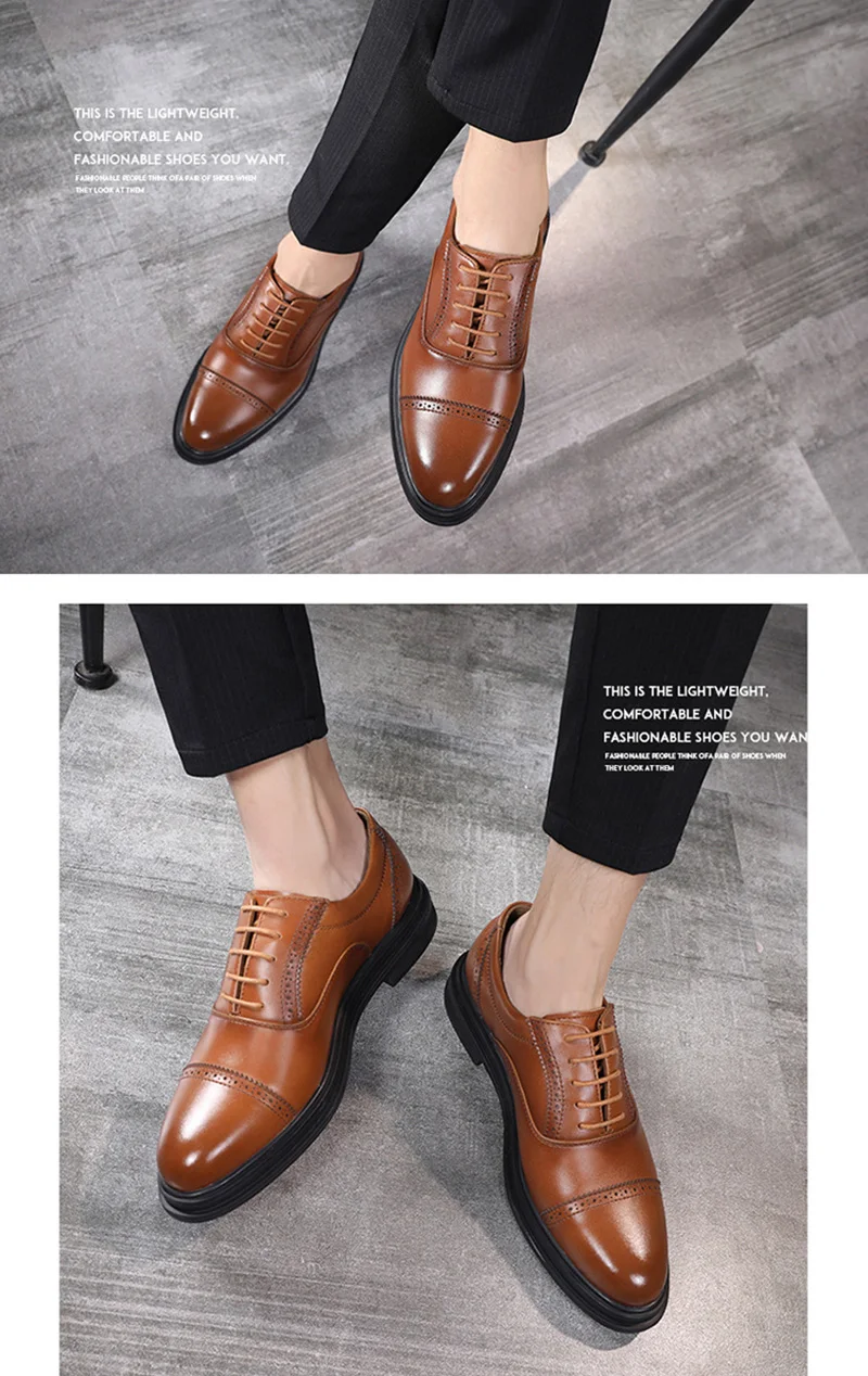 Merkmak/Мужская обувь из натуральной кожи; Модные Туфли-оксфорды на шнуровке; Новинка; модельная обувь; деловая офисная обувь; большие размеры; вечерние туфли