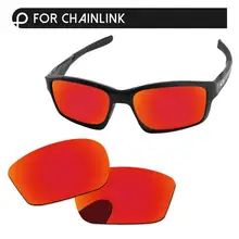 Papaviva огонь красное зеркало поляризованные Сменные линзы для Chainlink OO9247 Солнцезащитные очки Рамка UVA и UVB Защита