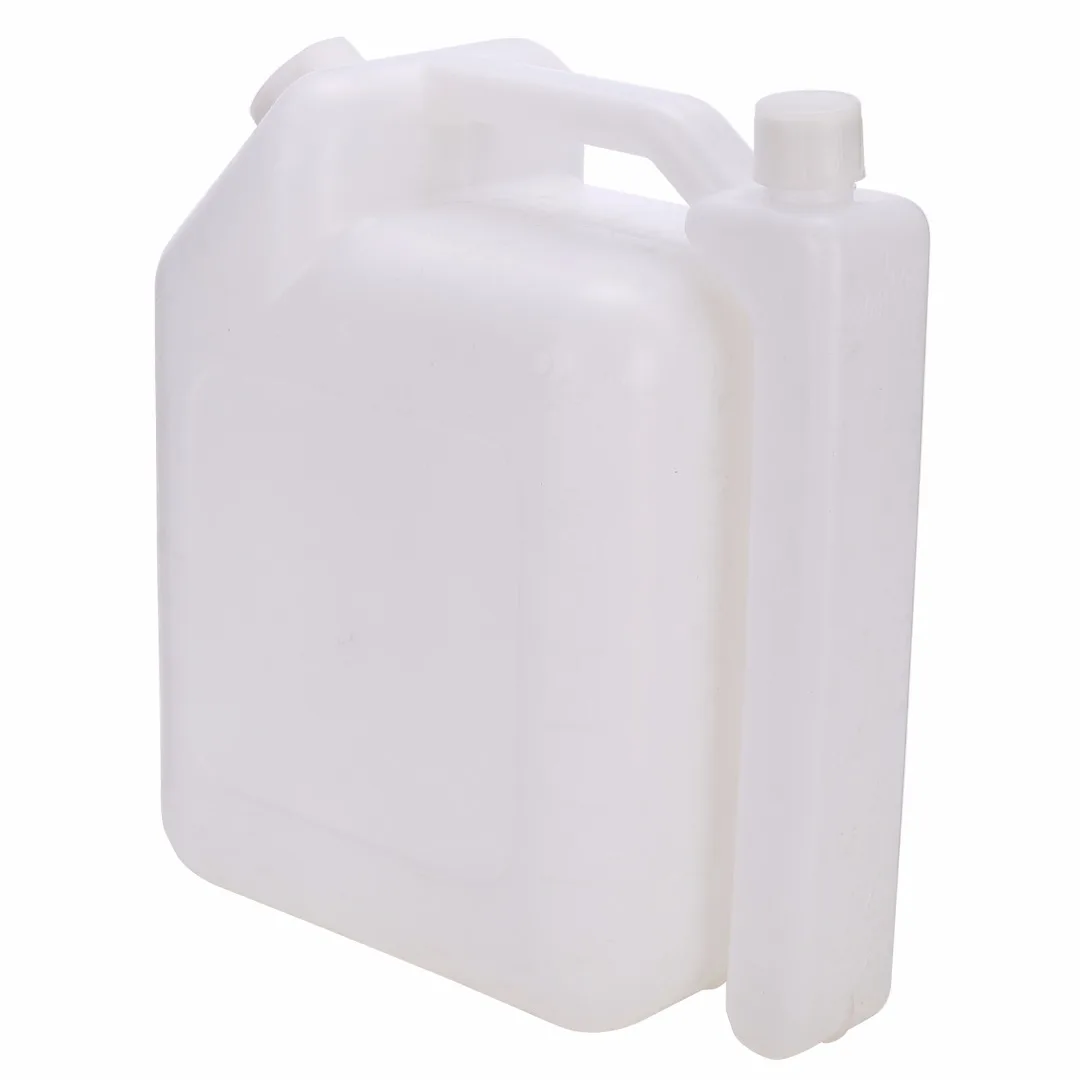 4L Gas Chainsaw Oil Fuel Petrol 2-Stroke Mixing Bottle Container 25:1 20:1 White High density PE Chainsaw Brushcutter Portable