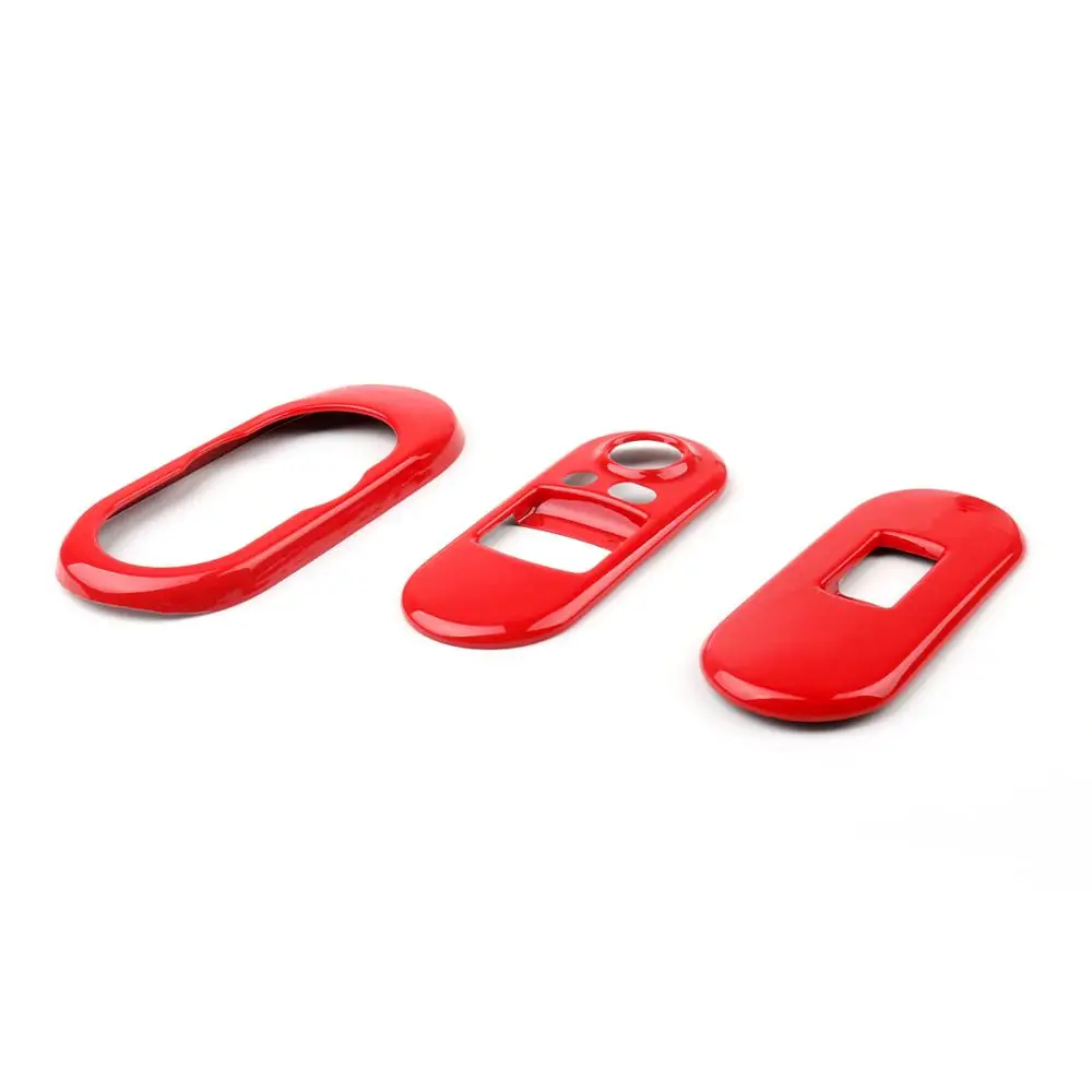 Areyourshop Union Jack Power Window Switch& Center Console Panel Covers For MINI F56 Car Window Switch Accessories Parts - Цвет: Красный