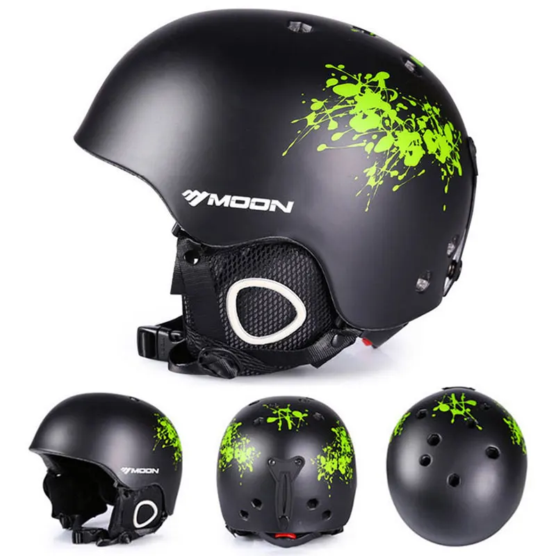 Moon MTV18 PC+ EPS взрослый лыжный шлем для мужчин и женщин Катание на коньках скейтборд шлем снежные виды спорта сноуборд шлемы с очками подарки