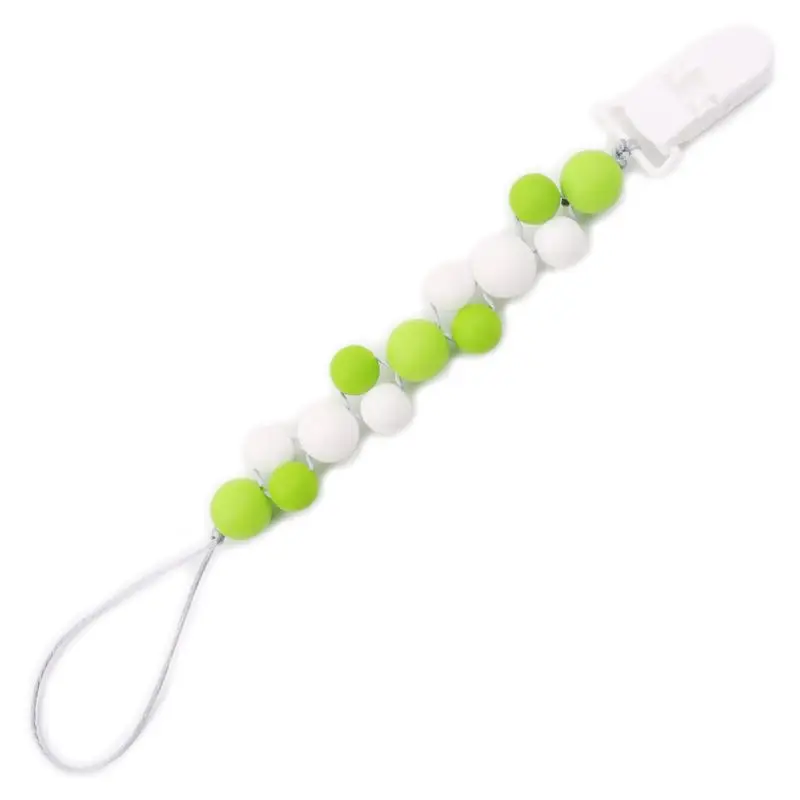 DIY Baby Pacifier Chain Nipple Clip Silicone Newborn Teether Anti-drop Chains