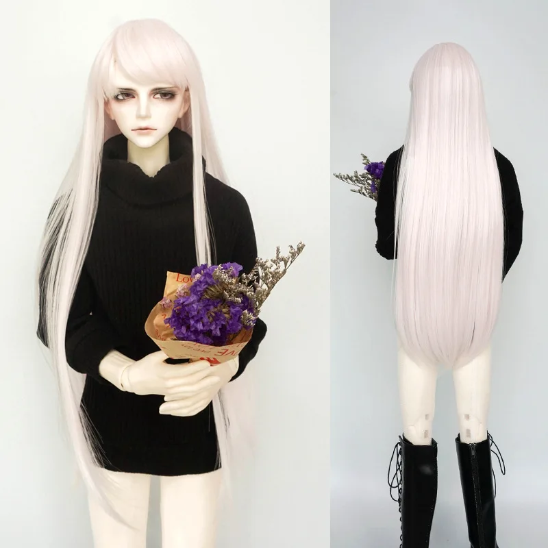 BJD sd 1/3 1/4 1/6 длинные прямые волосы высокая температура волокна волос куклы голова манекена парик Мульти-Цвет; под старину для макияжа, париков аксессуары для куклы