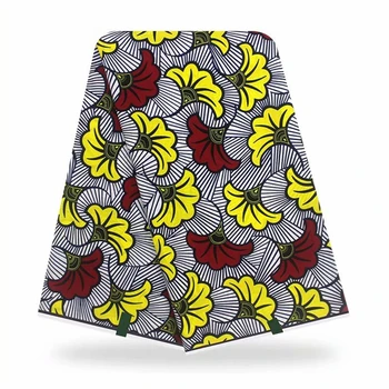 

2020 Ghana Pagne Wax Ankara Fabric African Real Wax Print 100% Cotton African Loincloth African Ankara Fabric For Party Dress