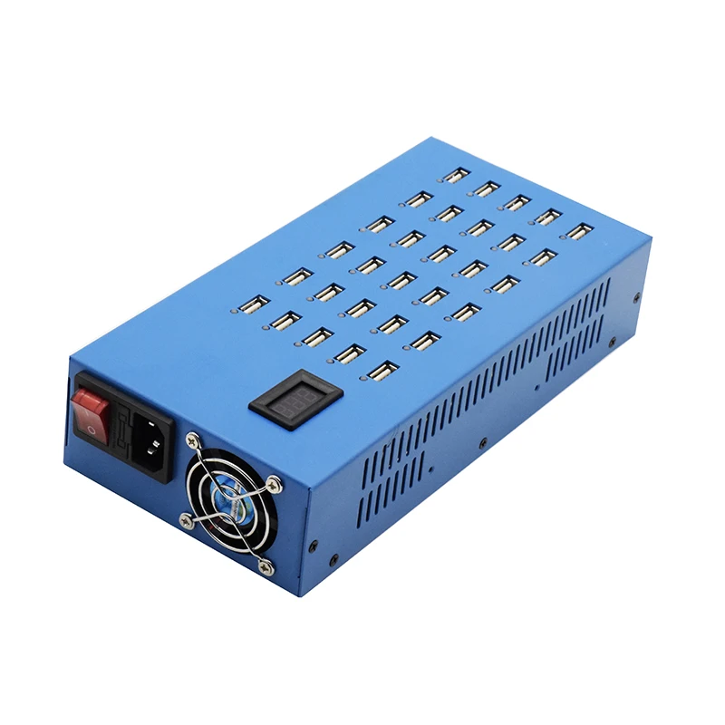 30 Ports USB AI ultra-tsmart charger quick charging dock station 300W.The smart chip automatically disconnects the port | Мобильные