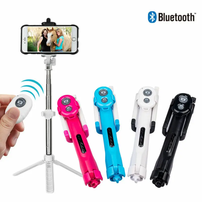

Mobile Phone Tripod + Bluetooth + Extendable Remote Shutter Selfie Stick Monopod