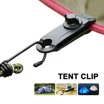

Tent Clip Adjustable Plastic Windproof Tent Clip Reusable Outdoor Tarpaulin Clips for Activities Camping Canopy Clip Nylon Spira