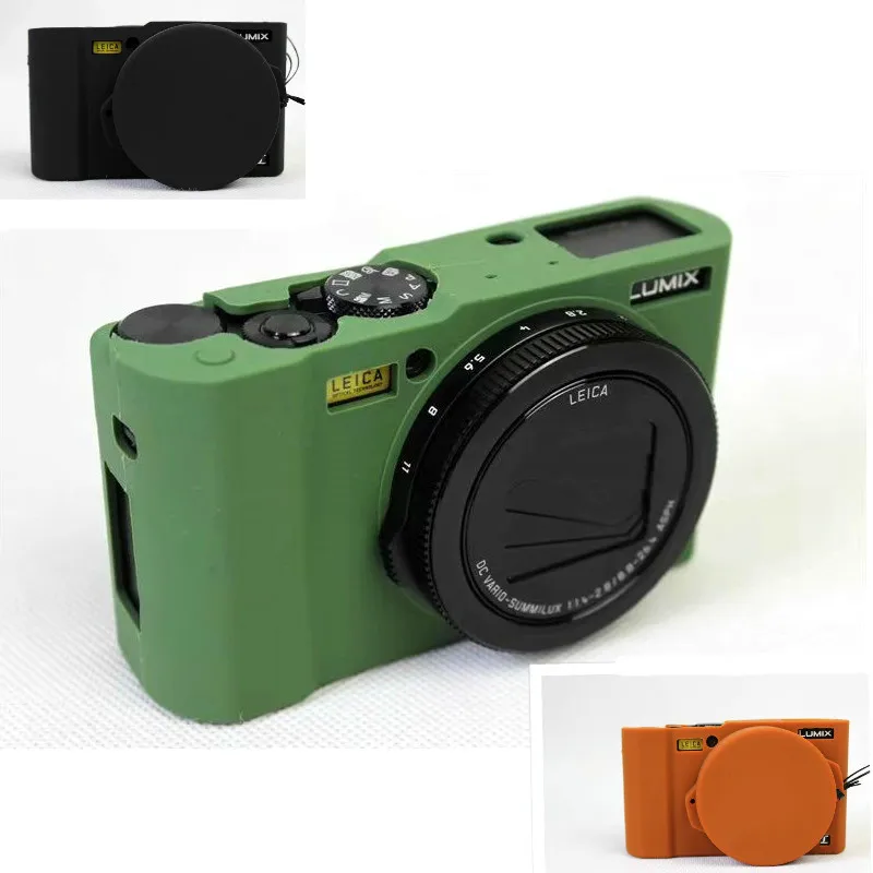 Soft Silicone Camera Case Bag Protective Body Cover for Panasonic Lumix L-X10 LX10 with Rubber Lens Cap | Электроника