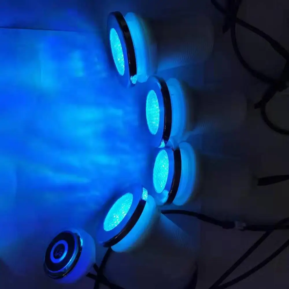 1 Вт Водонепроницаемый Цвет Изменение RGB 4 pin Светодиодный прожектор hottub Светодиодная лампа для спа без контроллера можно изменить светодиодный спереди