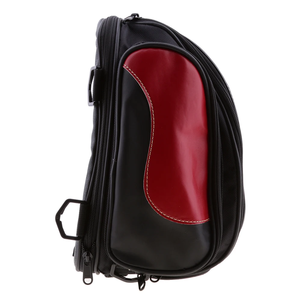PU Leather Motorcycle Saddle Bag Motorcycle Rack for Harley Cruiser Red