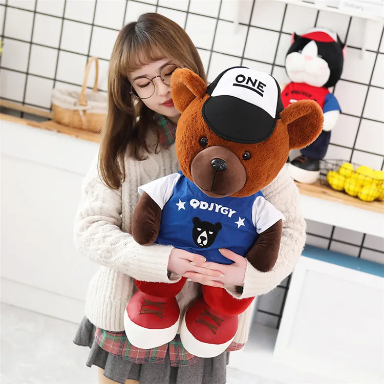 Высококачественное моделирование Swag Shar Pei Набивная игрушка собака модная панда мышь Кэт Плюшевые игрушки хип-хоп Мягкие животные подарок для мальчика