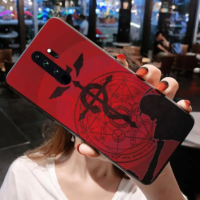 Anime FullMetal Alchemist Cao Cấp Ốp Lưng Điện Thoại Redmi Note 9 8 8T 8A 7 6 6A Đi Pro Max redmi 9 K20 K30 xiaomi leather case card Cases For Xiaomi