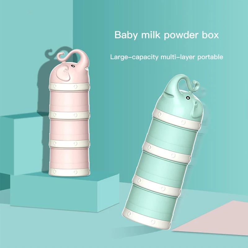 New Baby Milk Powder Box Portable Outdoor Travel Large-capacity Sealed Sub-packing Food Storage Tank Toddler |