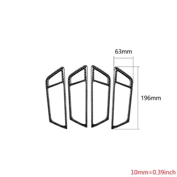 

Car-Styling For audi Q5 SQ5 Carbon Fiber Car Door Handle Trim Stickers Door Bowl E7CA