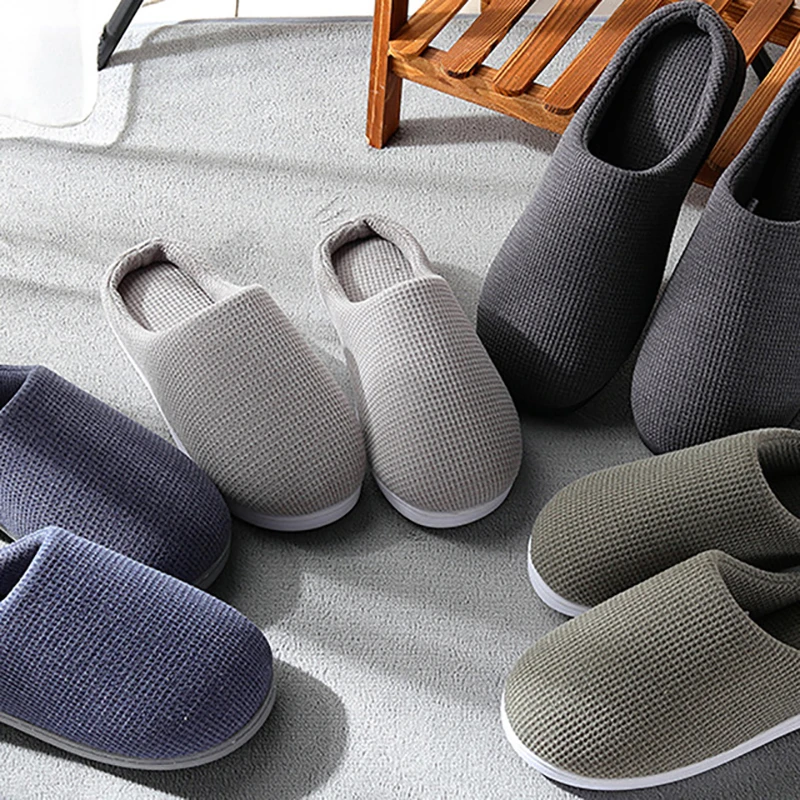 

Winter Home Slippers Men Leisure Indoor Winter Shoes Men Non-slip Breathable Warm Cotton Slippers Man Floor Shoes Large Size 47