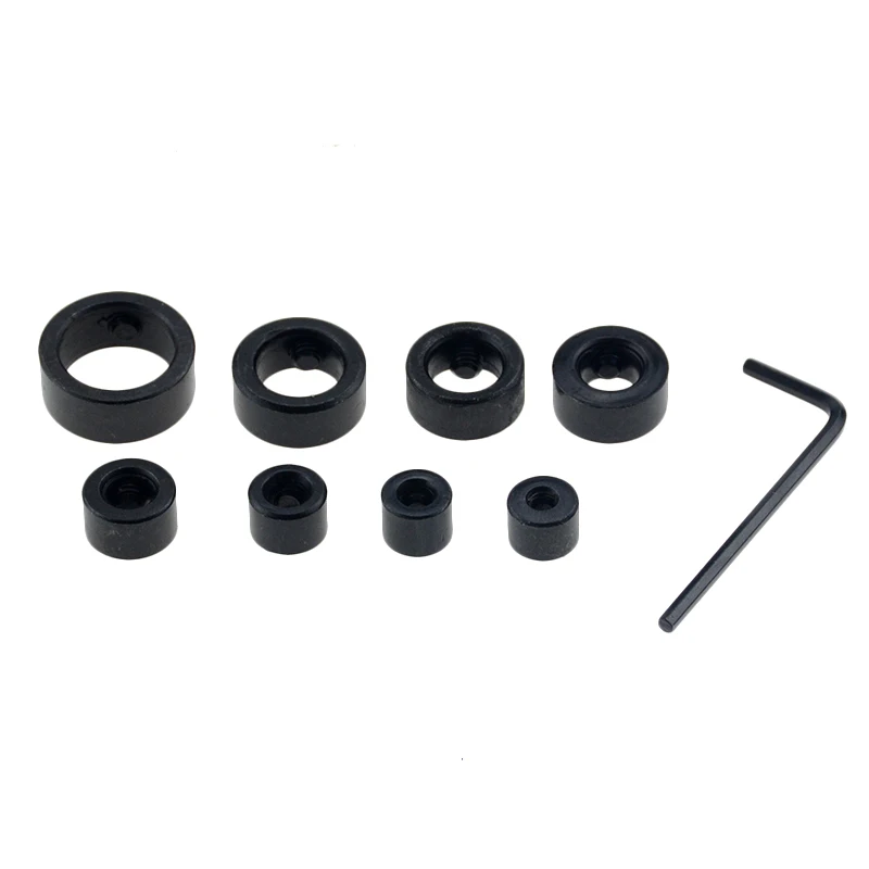  8pcs/set 3-12mm Drill Bit Tools Depth Stop Collar Ring Positioner Spacing Ring Locator Woodworking 