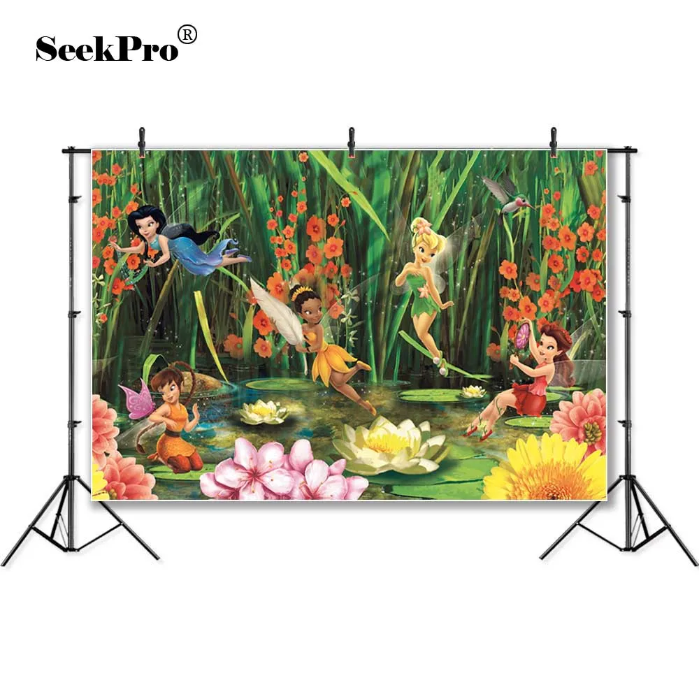 

Thin Vinyl Fairy Tale Land Elfe Spirit Princess Mushroom baby children kids Banner Photography Background studio Photo Backdrop