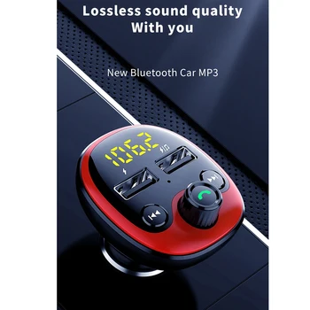 

Bluetooth FM Transmitter Handsfree Car Kit MP3 Player 3.1A USB Charger