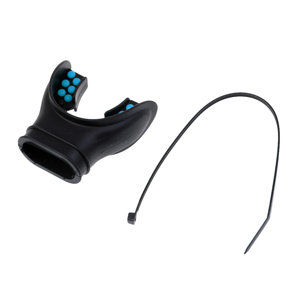 Scuba Regulator Universal Silicone Mouthpiece With Color Tab Diving Regulator Mouthpiece and Tie Wrap