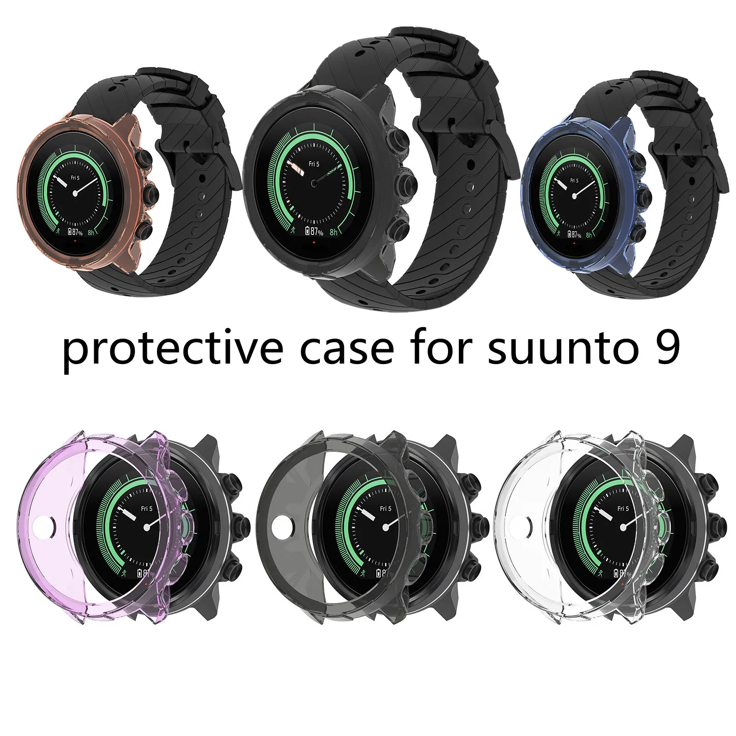 Transparent TPU Protective Case and Screen Protector