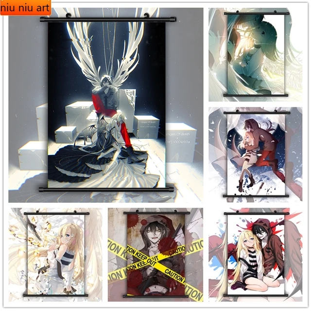 Japan Anime Game Angels of Death Cartoon Painting Art Decor Posters Home  Decoration Canvas For Living Room Wall Decor Picture - AliExpress