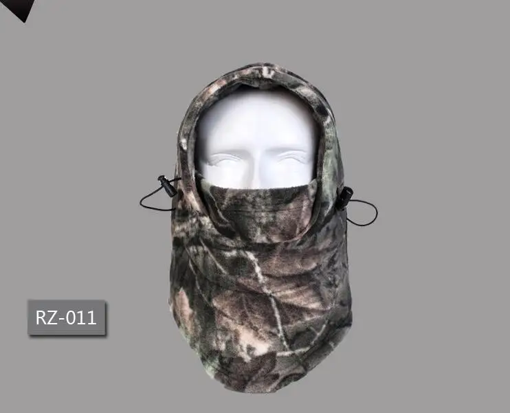 RZ-011 Велосипедная Балаклава камуфляж Многофункциональный головной убор флис тепловой пылезащитный дышащий велосипедный шарф Зимний лицевой щит шейный чехол - Color: RZ-011