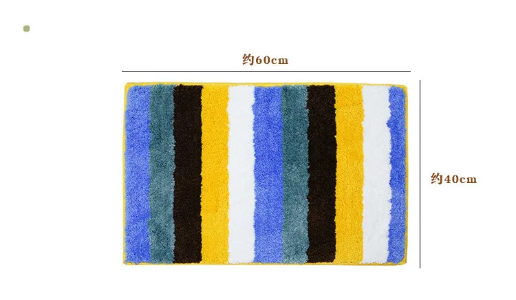 Высококачественный полосатый дверной коврик микрофибра коврик для кухни, ванной абсорбирующий нескользящий коврик