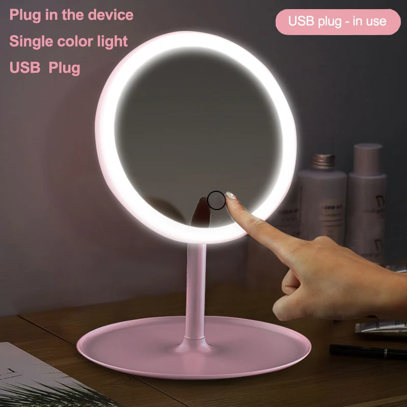 Single light Plug 02 Зеркало с подсветкой зеркало для макияжа зеркало с подсветкой для макияжа зеркало для макияжа с подсветкой складное зеркало зеркало косметическое настольное зеркало с подсветкой настольное с подсветкой на присоске - Цвет: Single light Plug 02