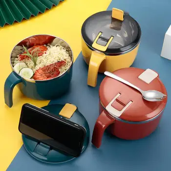

304 Stainless Steel Insulated Lunch Box Lunch Bowl Work Lunch Box Student Dormitory Lunch Bowl Instant Noodle Bowl