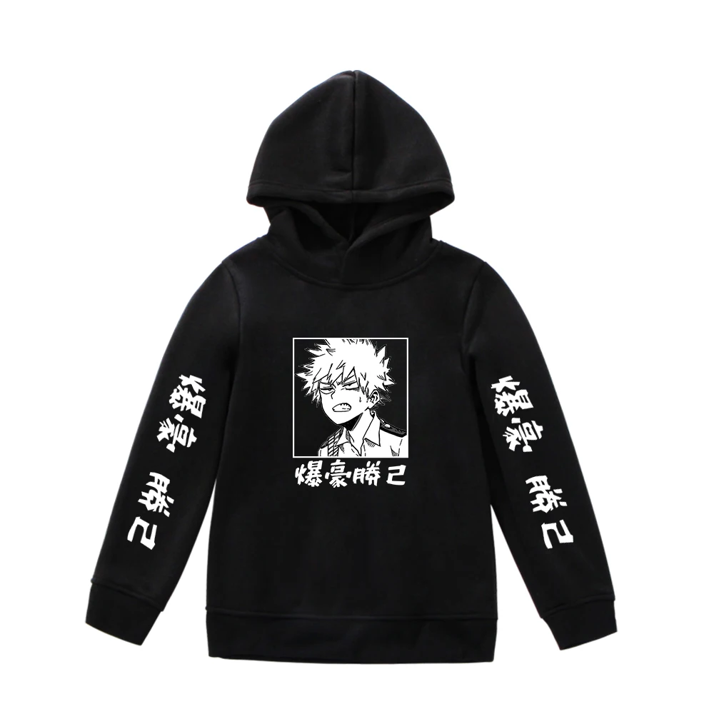 Japan Anime My Hero Academia Boys Hoodie Sweatshirt Teenager Girls Cotton Fleece Pullover Cartoon Tracksuit Tops Cosplay Costume hoodies for a boy