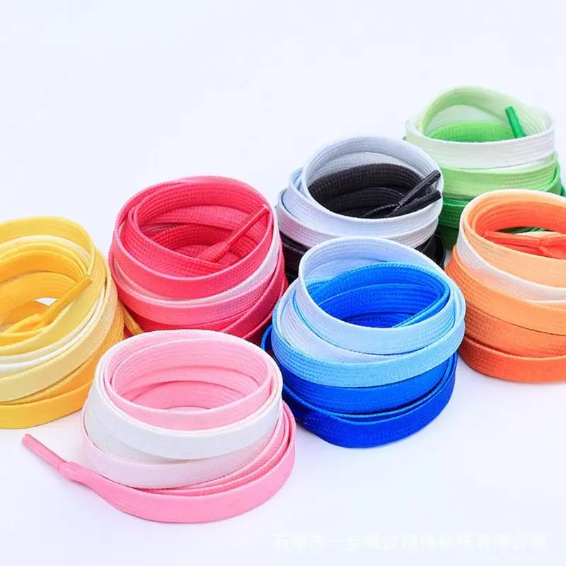 

Flat Color Gradient Changing Colors Shoe Laces Personality Shoelaces Sneakers Canvas Shoes Candy Gradient Beautiful Shoelace