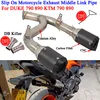 Slip On For KTM DUKE 790 890 KTM790 890 Motorcycle Exhaust System Escape Modified Titanium Alloy Mid Link Pipe Muffler DB Killer