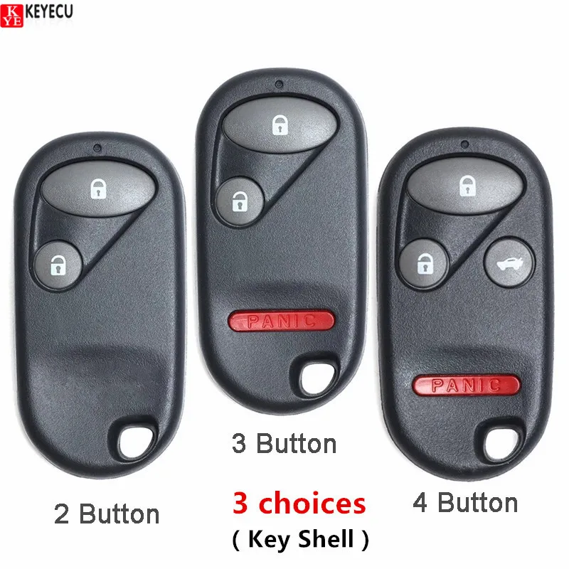 KEYECU for Honda Accord Civic CR V Pilot Jazz Remote Car Key Shell Case