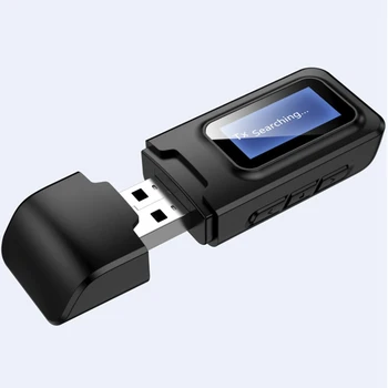 

Usb Bluetooth 5.0 Audio Transmitter Receiver Lcd Display 3.5 Mm Aux Rca Stereo Wireless Adapter Dongle For Pc Tv Car Headphone