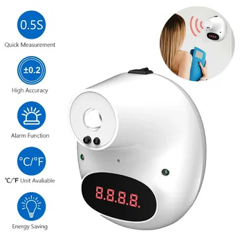

Non-contact Forehead thermometer fixed infrared Precision Digital LED Wallmounted Forehead temperature gun термометр бесконтактн