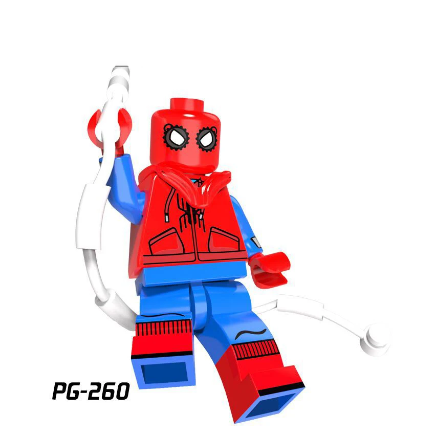 Железный человек, Бэтмен, одиночная распродажа, Мстители, супергерой, совместимые с Legoingly фигурки, строительные блоки, набор кирпичей, модель, игрушки для детей - Цвет: pg260