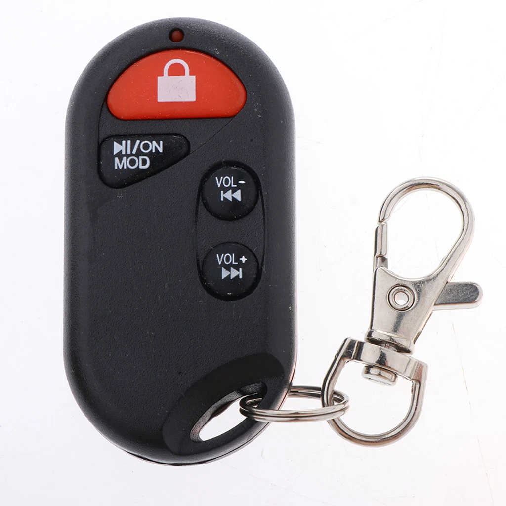 Motorcycle Alarm Audio Sound System Stereo Speakers,Radio/MP3 Music Player Remote Control Alarm Speaker