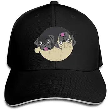 

Men's Women's Yin and Yang Pug Baseball Cap Baseball Cap