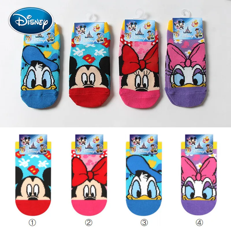 Детские носки disney Короткие хлопковые носки для мальчиков и девочек от 3 до 10 лет милые Короткие Носки с рисунком аниме