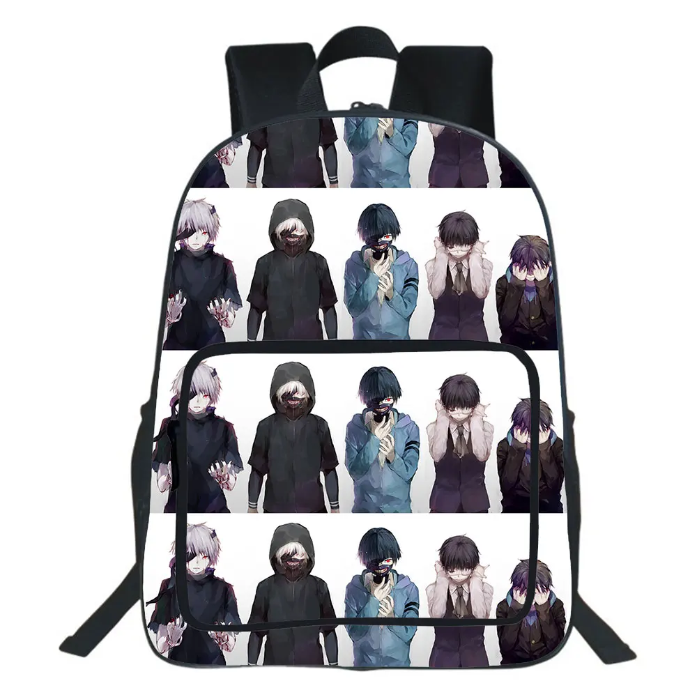Tokyo Ghoul Backpack Large capacity Men Women Backpacks Teen School Bag Cartoon Rucksack 3D Printing Bag 19 inch Mochila